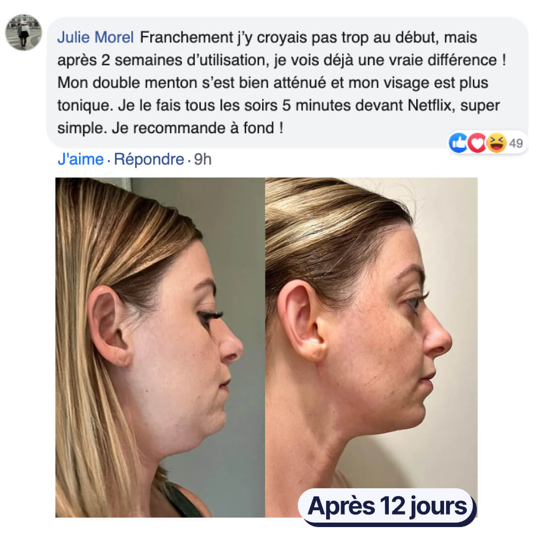 Masque lifting Double Menton