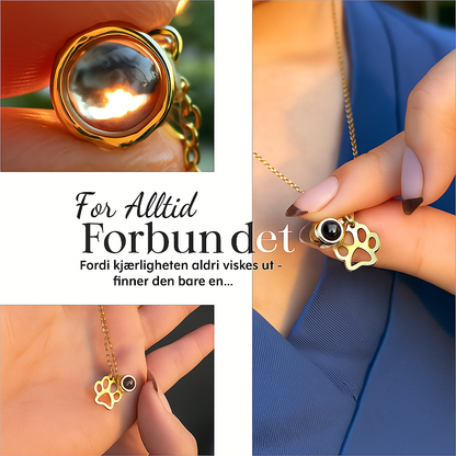 Louvaro™ Personlig halskjede med projeksjonsbilde