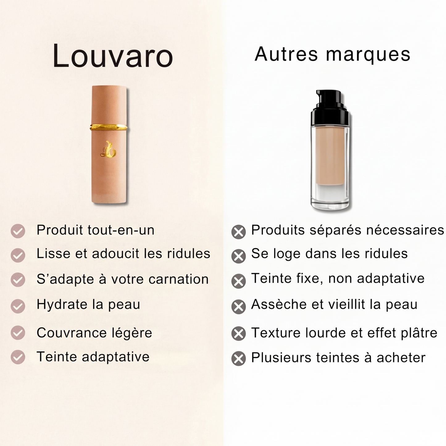 Louvaro™- Fond de Teint adaptatif 4-en-1